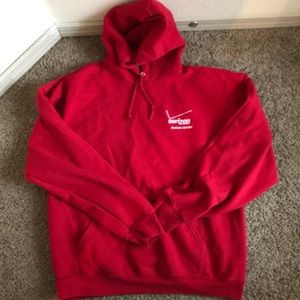 Red Verizon hoodie sweater